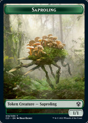 Food // Saproling Double-Sided Token [Commander 2021 Tokens] | Clutch Gaming