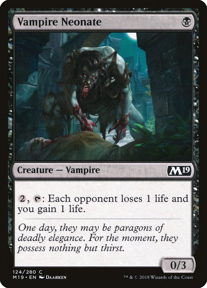 Vampire Neonate [Core Set 2019] | Clutch Gaming