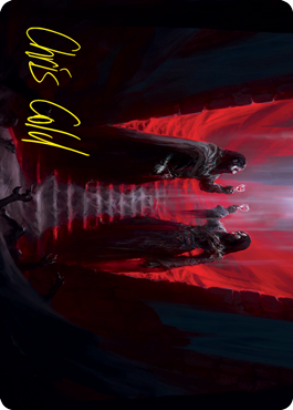 Vampires' Vengeance Art Card (Gold-Stamped Signature) [Innistrad: Crimson Vow Art Series] | Clutch Gaming