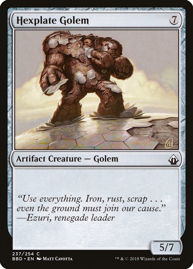 Hexplate Golem [Battlebond] | Clutch Gaming