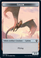 Golem (025) // Thopter Double-Sided Token [Commander 2021 Tokens] | Clutch Gaming