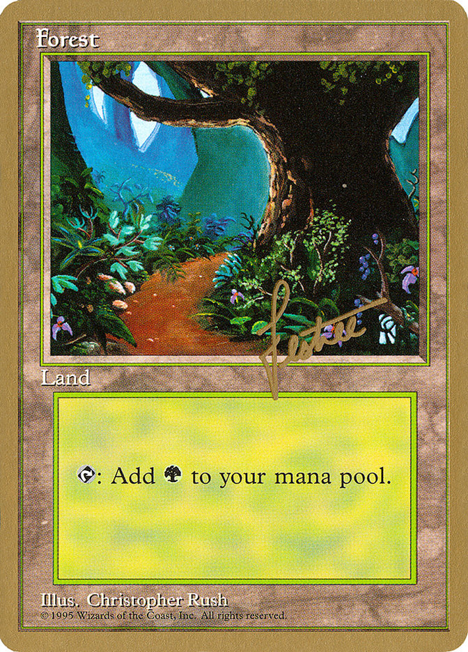 Forest (bl376) (Bertrand Lestree) [Pro Tour Collector Set] | Clutch Gaming