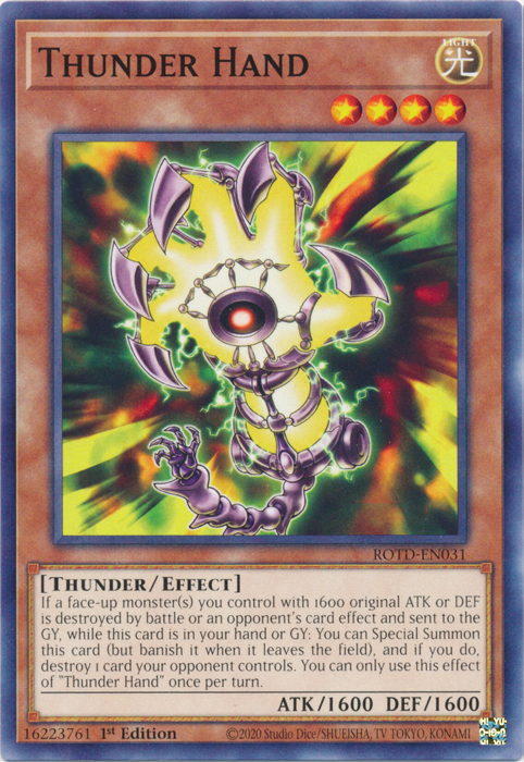 Thunder Hand [ROTD-EN031] Common | Clutch Gaming