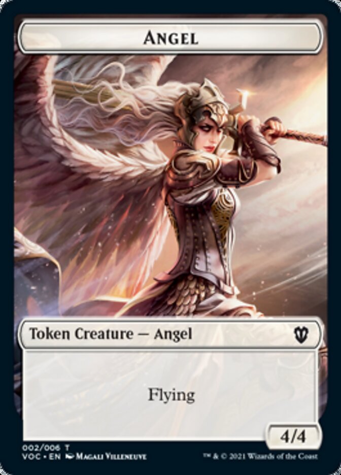 Angel // Clue Double-Sided Token [Innistrad: Crimson Vow Commander Tokens] | Clutch Gaming