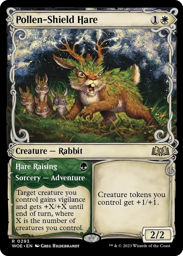 Pollen-Shield Hare // Hare Raising (Showcase) [Wilds of Eldraine] | Clutch Gaming