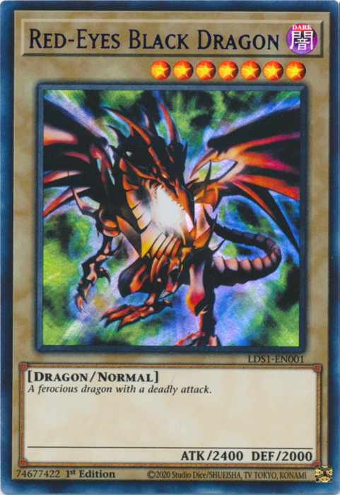 Red-Eyes Black Dragon (Blue) [LDS1-EN001] Ultra Rare | Clutch Gaming