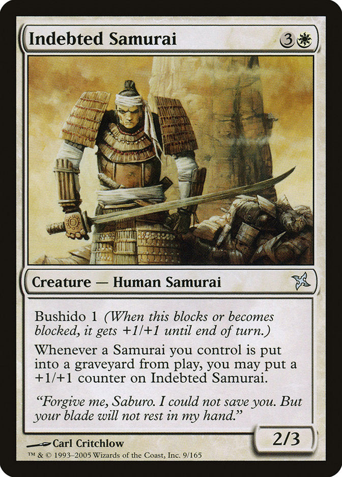 Indebted Samurai [Betrayers of Kamigawa] | Clutch Gaming