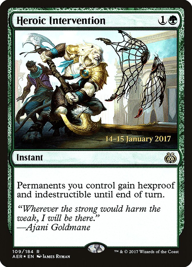 Heroic Intervention [Aether Revolt Prerelease Promos] | Clutch Gaming