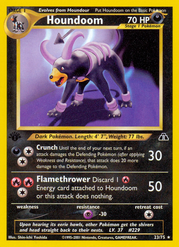 Houndoom (23/75) [Neo Discovery 1st Edition] | Clutch Gaming