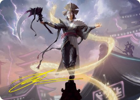 Naomi, Pillar of Order Art Card (Gold-Stamped Signature) [Kamigawa: Neon Dynasty Art Series] | Clutch Gaming