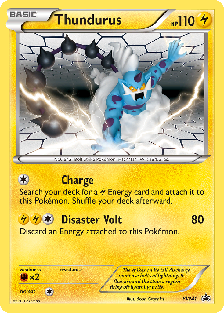 Thundurus (BW41) [Black & White: Black Star Promos] | Clutch Gaming