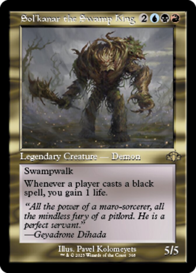 Sol'kanar the Swamp King (Retro) [Dominaria Remastered] | Clutch Gaming