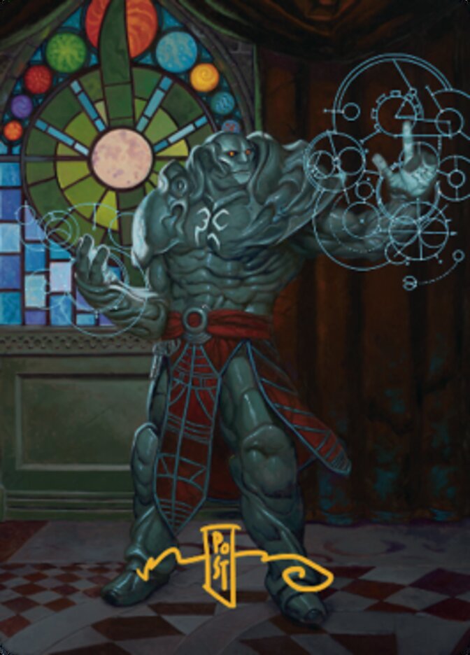 Karn, Living Legacy Art Card 2 (Gold-Stamped Signature) [Dominaria United Art Series] | Clutch Gaming