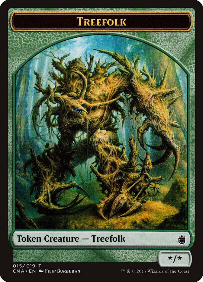 Treefolk Token [Commander Anthology Tokens] | Clutch Gaming