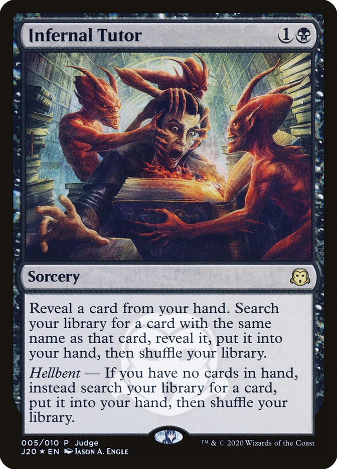 Infernal Tutor [Judge Gift Cards 2020] | Clutch Gaming