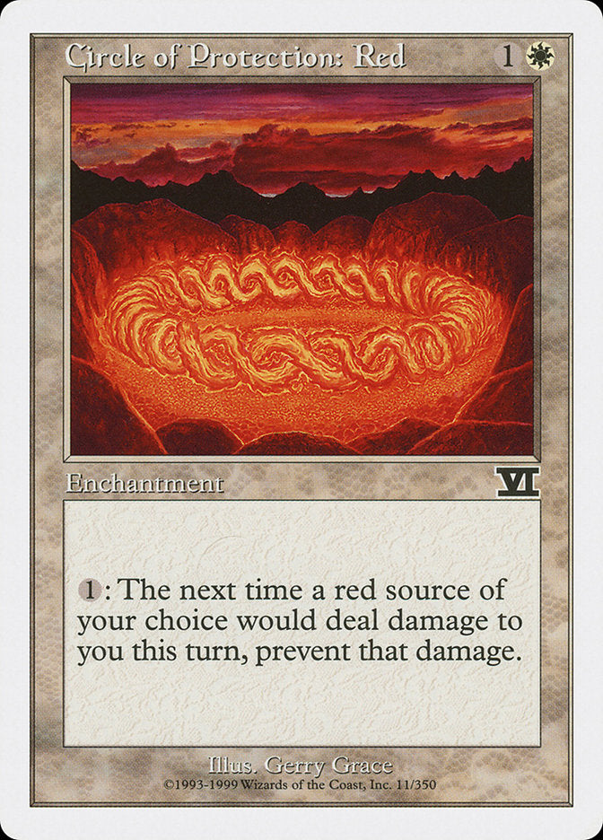 Circle of Protection: Red [Classic Sixth Edition] | Clutch Gaming