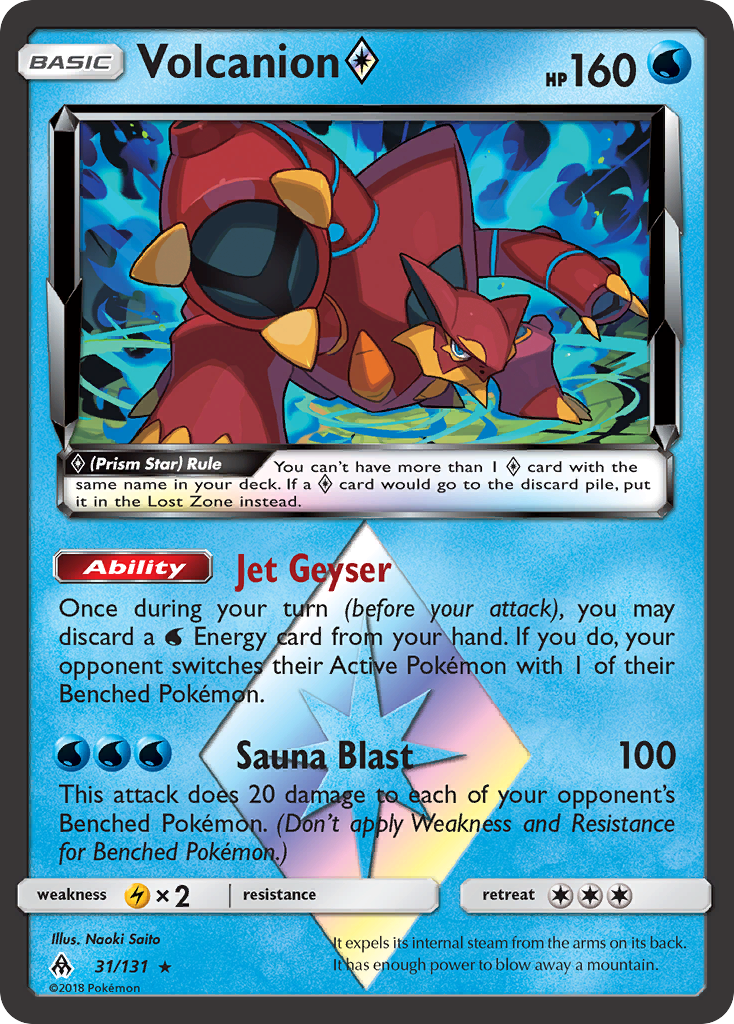 Volcanion (31/131) (Prism Star) [Sun & Moon: Forbidden Light] | Clutch Gaming