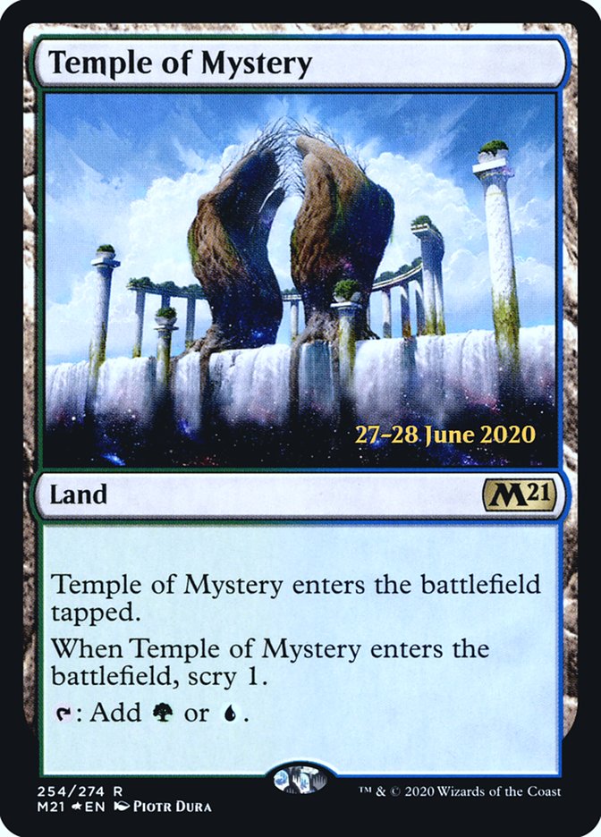 Temple of Mystery [Core Set 2021 Prerelease Promos] | Clutch Gaming