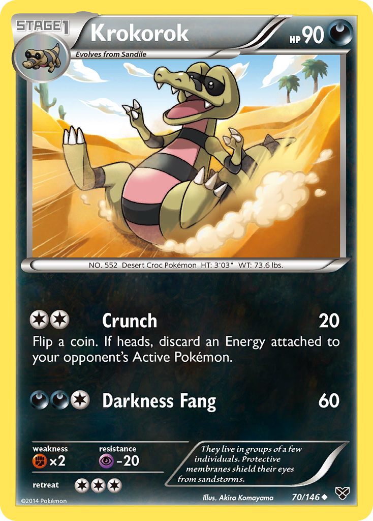 Krokorok (70/146) [XY: Base Set] | Clutch Gaming