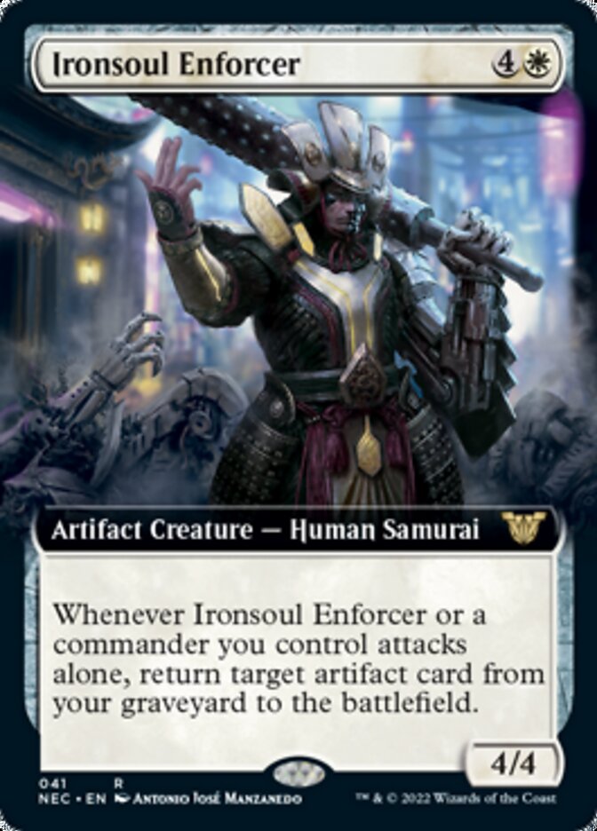 Ironsoul Enforcer (Extended Art) [Kamigawa: Neon Dynasty Commander] | Clutch Gaming