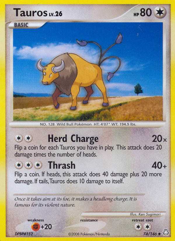 Tauros (74/146) [Diamond & Pearl: Legends Awakened] | Clutch Gaming