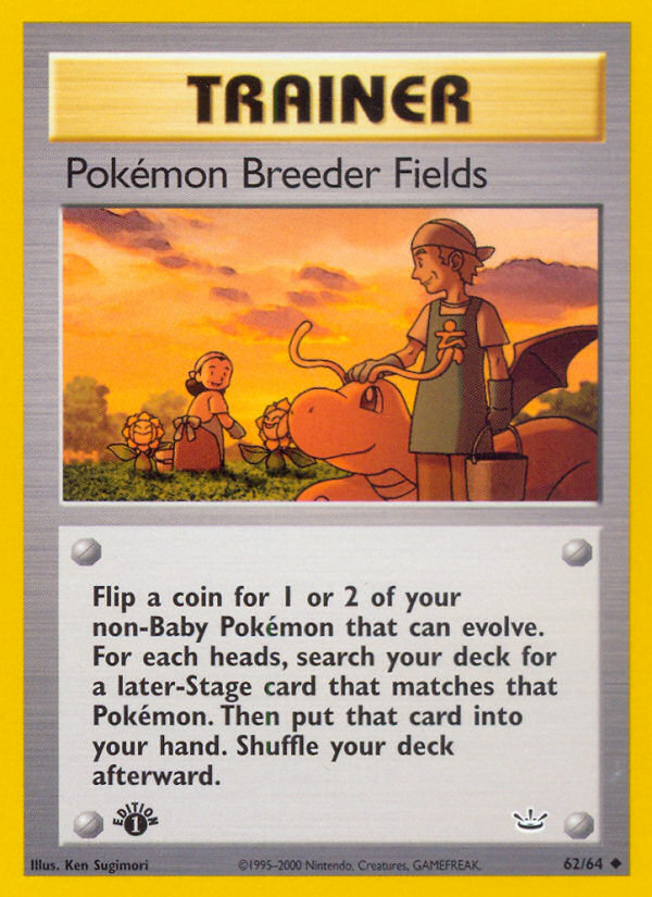 Pokemon Breeder Fields (62/64) [Neo Revelation 1st Edition] | Clutch Gaming