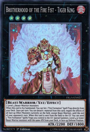 Brotherhood of the Fire Fist - Tiger King [FIGA-EN027] Super Rare | Clutch Gaming