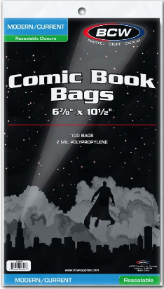 Resealable Current/Modern Comic Bags | Clutch Gaming