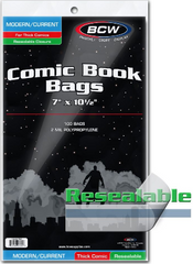 Resealable Current/Modern Comic Bags - Thick | Clutch Gaming