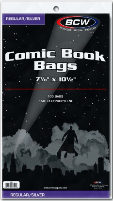 Silver/Regular Comic Bags | Clutch Gaming