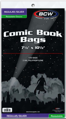 Resealable Silver/Regular Comic Bags | Clutch Gaming