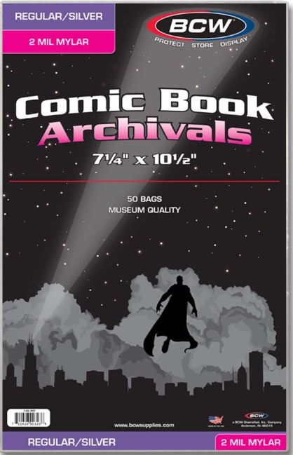 Silver/Regular Comic Mylar Archivals - 2 MIL | Clutch Gaming