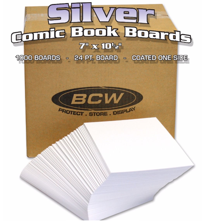 Bulk Silver Comic Backing Boards | Clutch Gaming