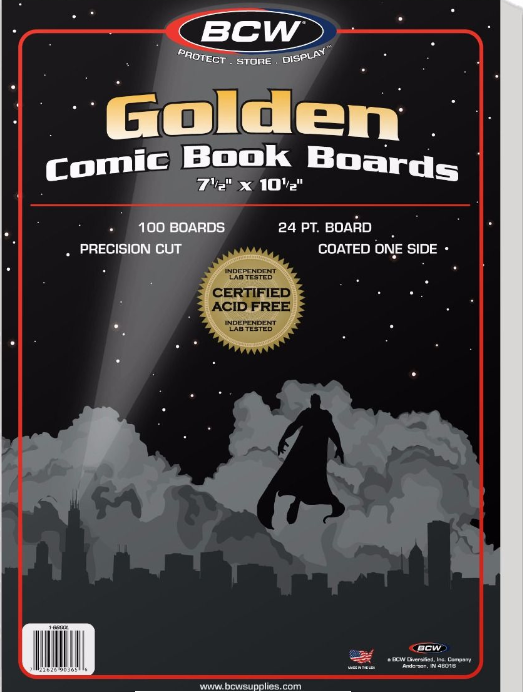 Golden Comic Backing Boards | Clutch Gaming