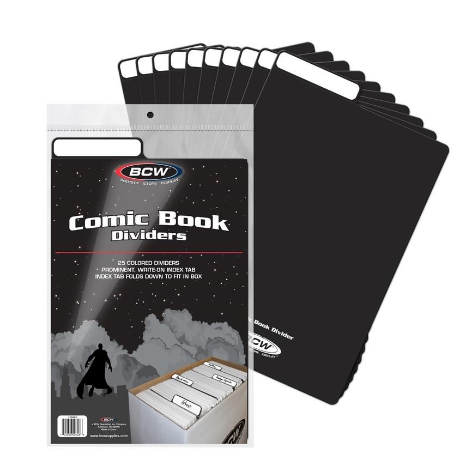 Comic Book Dividers - Black | Clutch Gaming