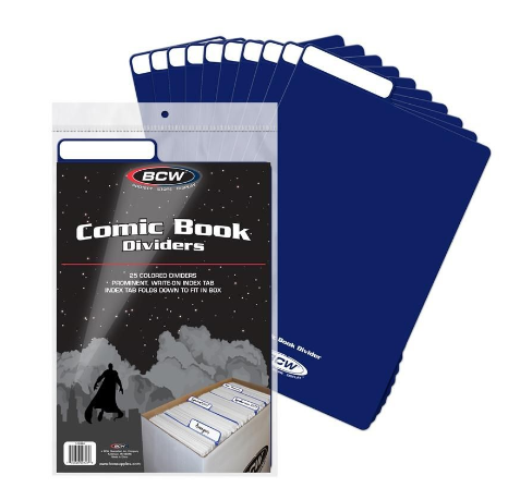 Comic Book Dividers - Blue | Clutch Gaming