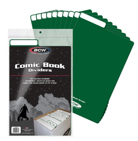 Comic Book Dividers - Green | Clutch Gaming