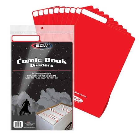 Comic Book Dividers - Red | Clutch Gaming