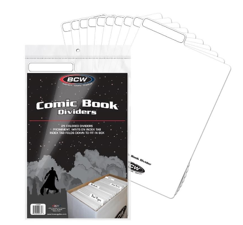 Comic Book Dividers - White | Clutch Gaming