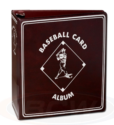 3 in. Album - Baseball - Burgundy | Clutch Gaming