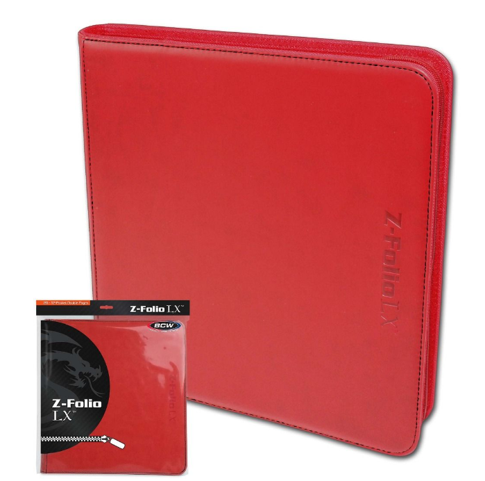 Z-Folio 12-Pocket LX Album - Red | Clutch Gaming