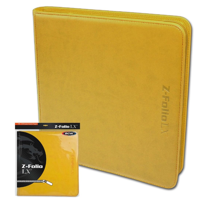 Z-Folio 12-Pocket LX Album - Yellow | Clutch Gaming