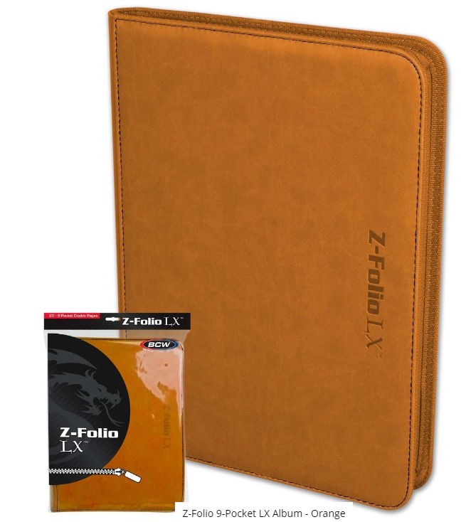 Z-Folio 9-Pocket LX Album - Orange | Clutch Gaming