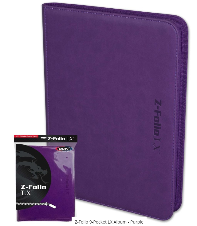 Z-Folio 9-Pocket LX Album - Purple | Clutch Gaming