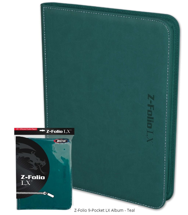 Z-Folio 9-Pocket LX Album - Teal | Clutch Gaming