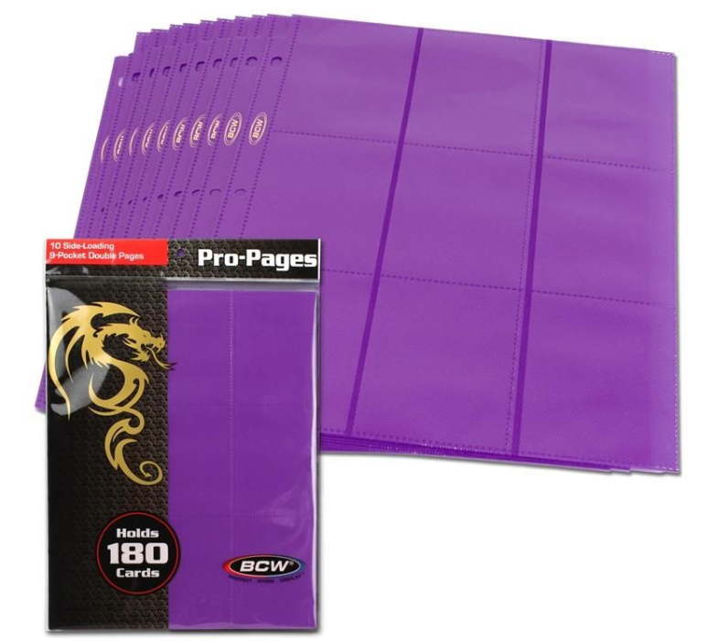 Side Loading 18-Pocket Pro Pages - Purple | Clutch Gaming