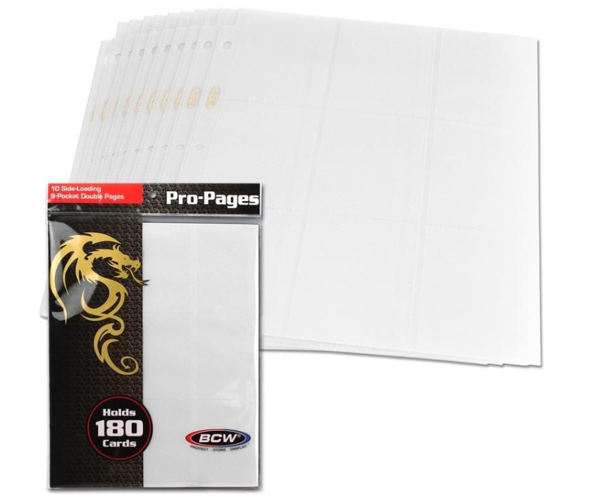 Side Loading 18-Pocket Pro Pages - White | Clutch Gaming