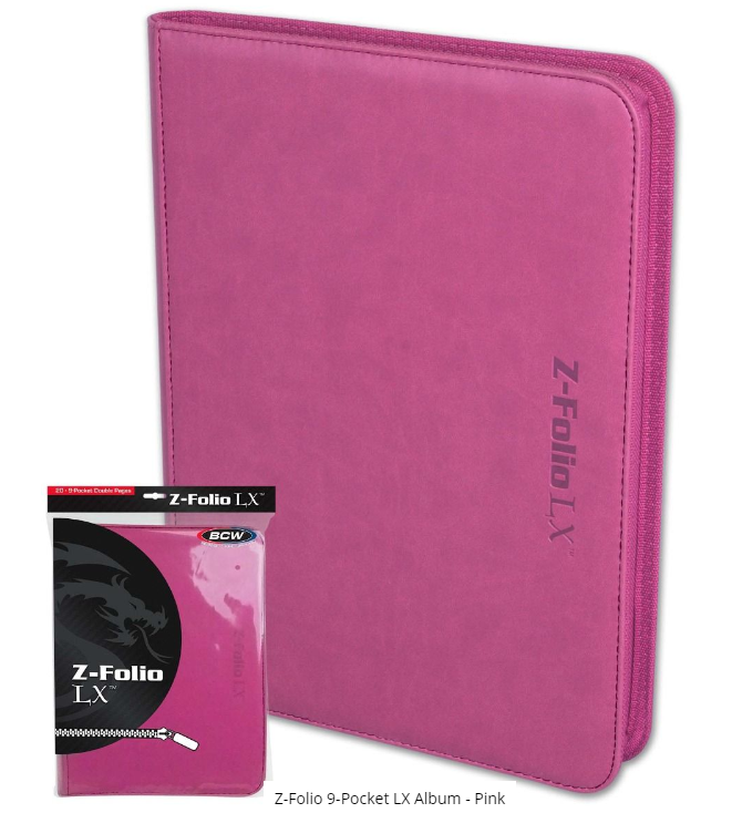 Z-Folio 9-Pocket LX Album - Pink | Clutch Gaming