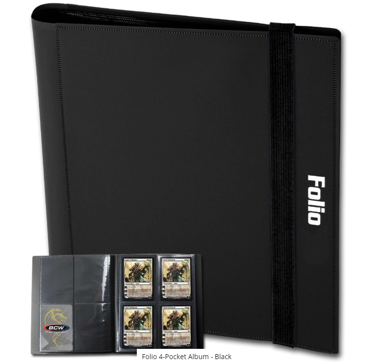 Folio 4-Pocket Album - Black | Clutch Gaming