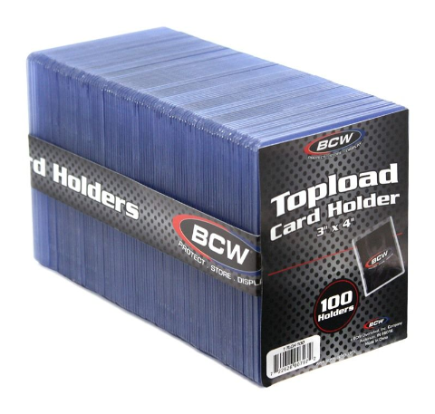 3x4 Topload Card Holder - Standard (100 CT. Pack) | Clutch Gaming